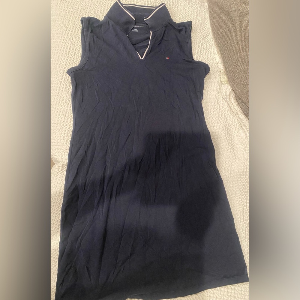 USED Navy Blue Tommy Hilfiger Sleeveless Dress